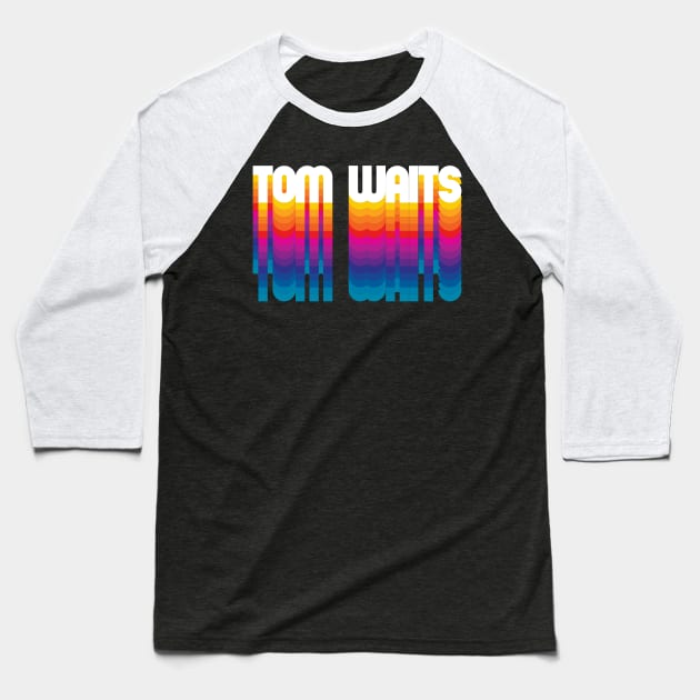 Retro Tom Proud Personalized Name Gift Retro Rainbow Style Baseball T-Shirt by Time Travel Style